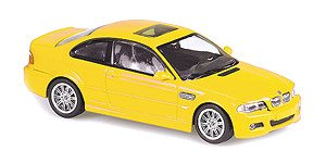 BMW M3 (E46) クーペ 2001 イエロー (ミニカー)
