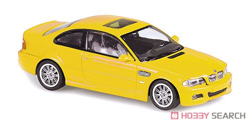 BMW M3 (E46) クーペ 2001 イエロー (ミニカー) 商品画像1
