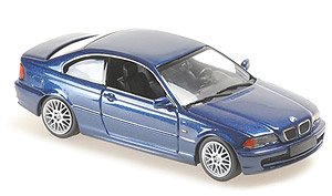 BMW 3ER クーペ (E46) 1999 ブルーメタリック (ミニカー)