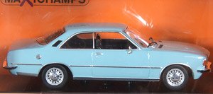 オペル レコルト D クーペ 1975 ライトブルー (ミニカー)