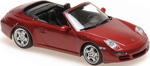 Porsche 911 Carrera S Cabriolet 2005 Red Metallic (Diecast Car)