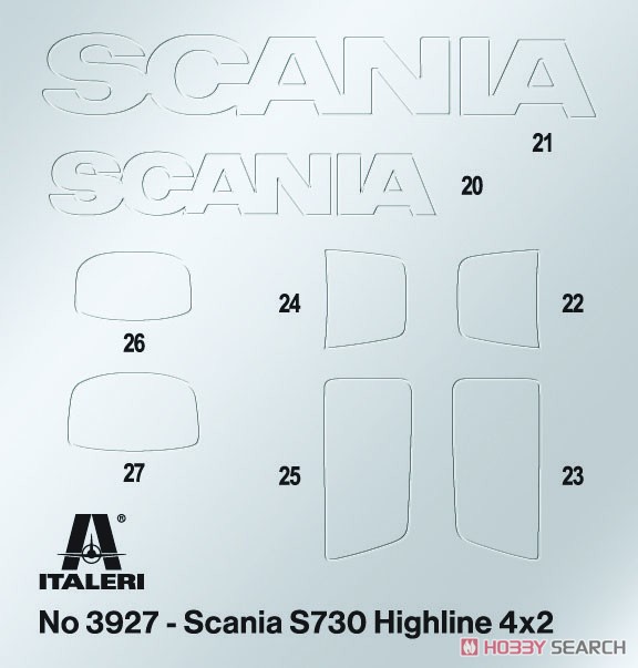 スカニア S730 ハイライン 4×2 トラクターヘッド (プラモデル) その他の画像5
