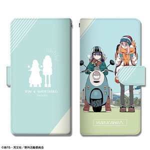Laid-Back Camp Book Style Smart Phone Case M Size Ver.2 Design 04 (Nadeshiko Kagamihara & Rin Shima/A) (Anime Toy)