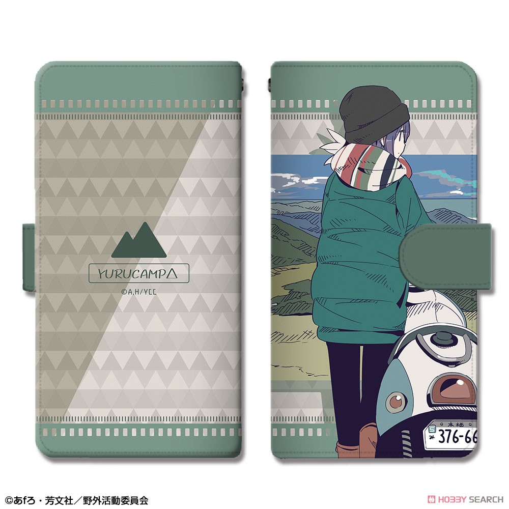 Laid-Back Camp Book Style Smart Phone Case L Size Ver.2 Design 03 (Rin Shima/C) (Anime Toy) Item picture1