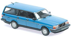 ボルボ 240 GL ブレーク 1986 ペトロルメタリック (青系) (ミニカー)