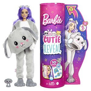 Barbie Cutie Reveal Doll with Puppy Plush Costume & 10 Surprises (Character Toy)