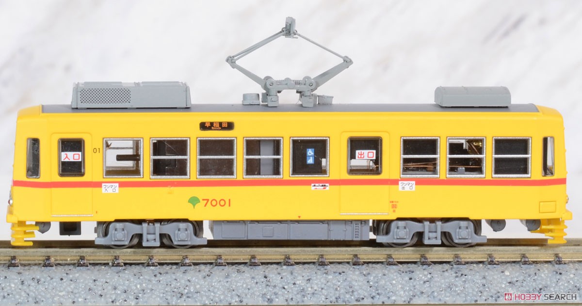 東京都電 7000形 「更新車」 `7001 赤おび` (M車) (鉄道模型) 商品画像1