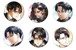 Attack on Titan Chara Badge Collection Vol.3 Levi Art-pic (Set of 6) (Anime Toy)
