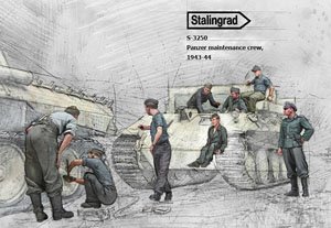 Panzer Maintenance Crew, 1943-44 (Plastic model)