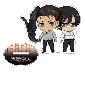 Attack on Titan The Final Season Puchikko Acrylic Figure Eren & Mikasa (Anime Toy)