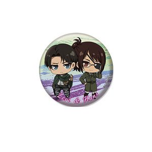 Attack on Titan The Final Season Puchikko Can Badge Levi & Hange (Anime Toy)