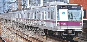 1/80(HO) Tokyo Metro Series 8000 Late Type After B-Repair Ten Car Set Finished Model with Interior (10-Car Set) (Pre-Colored Completed) (Model Train)