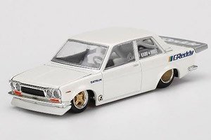 Greddy Datsun 510 Pro Street Pearl White Kaido House (LHD) (Diecast Car)