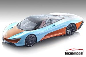 マクラーレン スピードテール 2020 ライトブルー/オレンジ (ミニカー)