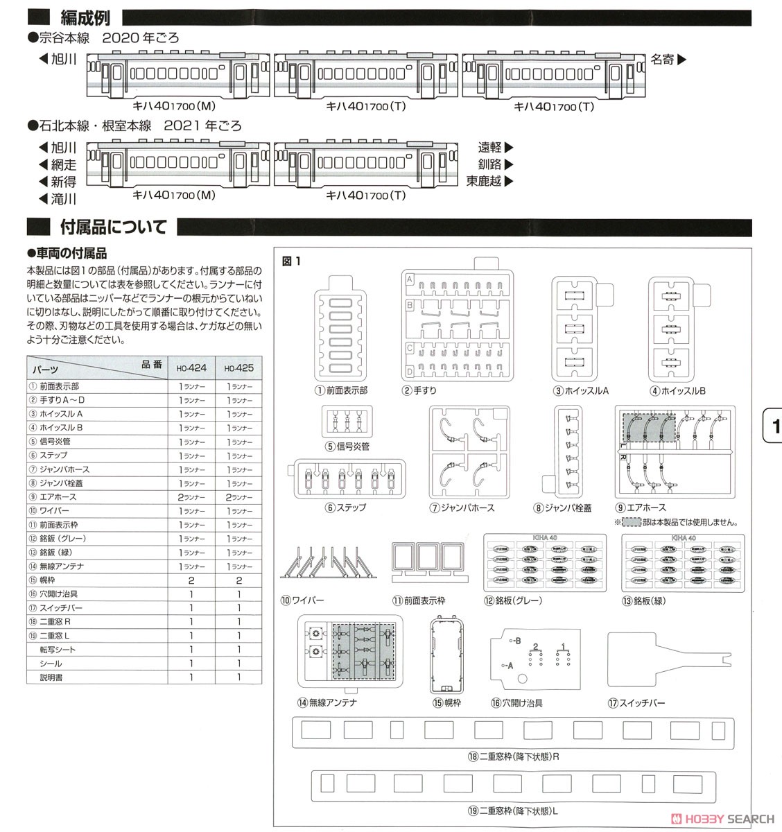 16番(HO) JR ディーゼルカー キハ40-1700形 (タイフォン撤去車) (T) (鉄道模型) 解説3