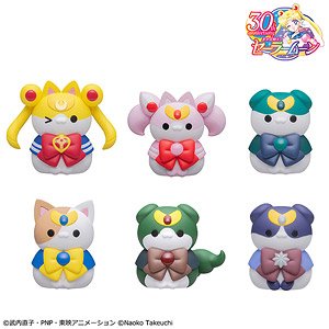Mega Cat Project Pretty Soldier Sailor Moon Tsuki ni Kawatte Oshioki Nya! 2 (Set of 8) (PVC Figure)