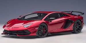 Lamborghini Aventador SVJ ( Metallic Red ) (Diecast Car)