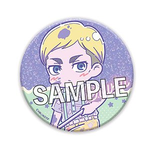 Attack on Titan Can Badge Melon Pop Erwin (Pattern Shirt Ver.) (Anime Toy)