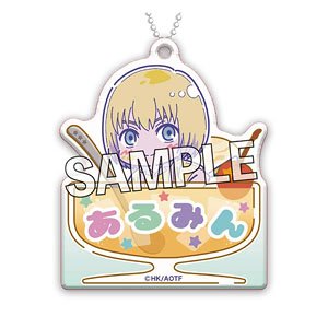 Attack on Titan Name Key Ring Melon Pop Armin (Pattern Shirt Ver.) (Anime Toy)