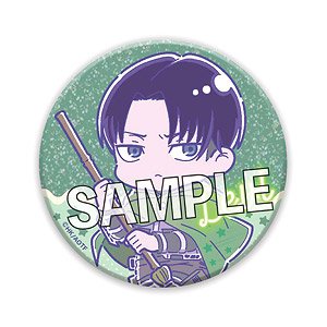 Attack on Titan Can Badge Melon Pop Levi (Anime Toy)
