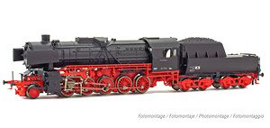 DR, heavy steam locomotive BR 42 with 3 front lights, period III, with DCC Sound Decoder (Model Train)