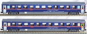 N97 025 (N) OBB Nightjet Ep.VI Personenwagen Euro Pride (2-Car Set) (Model Train)