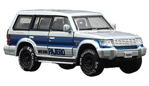 三菱 パジェロ 2nd Gen ブルーストライプ柄 LHD 限定生産品 (ミニカー)