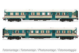 FS, 2-units pack ALn 668 1900 (2 doors) original livery, rounded windows, ep.IV (2両セット) (鉄道模型)