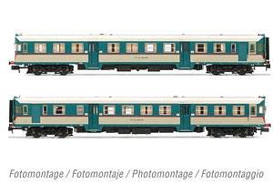 FS, 2-units ALn 668 1900 (2 doors) original, rounded windows, ep.IV - DCC Sound (2両セット) (鉄道模型)