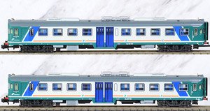 FS, 2-units pack ALn 668 1200 series (1 double door, exhausts) XMPR livery, flat windows, ep. V (2-Car Set) (Model Train)
