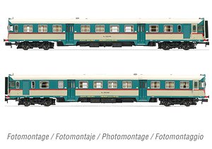 RENFE, 2-units ALn 668 1900 (2 doors) original FS, rounded windows, ep.IV - DCC (2両セット) (鉄道模型)