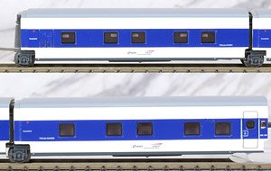 SNCF/RENFE タルゴ トレンオテル `Francisco de Goya` (青＋アイボリー塗装) (寝台車2両) (増結・2両セット) (鉄道模型)