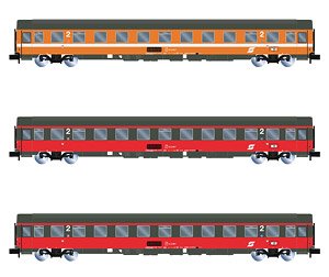 EuroCity `Mozart` set 2/2, 3-unit, 1st, and 2x 2nd class coaches, ep.IV (3両セット) (鉄道模型)