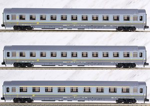 FS, 3-unit UIC-Z1 1st class + 2 UIC-Z1 2nd class, grey with yellow stripes, ep.V (3両セット) (鉄道模型)