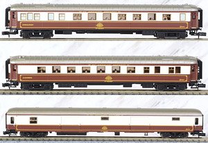 RENFE, 3-unit set Al-Andalus, 2xWR restaurants + DD-8100, period IV (3-Car Set) (Model Train)