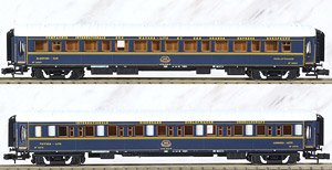 VSOE, 2-unit pack `Pullmancoaches`, sleeping coaches, blue livery, period IV-V (2-Car Set) (Model Train)