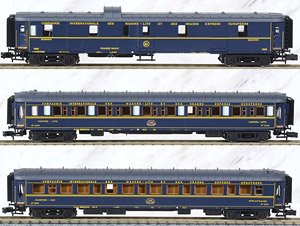 CIWL, 3-unit pack `Train Bleu`, set 1/2 (fourgon + 2 x Lx), ep. III (3-Car Set) (Model Train)