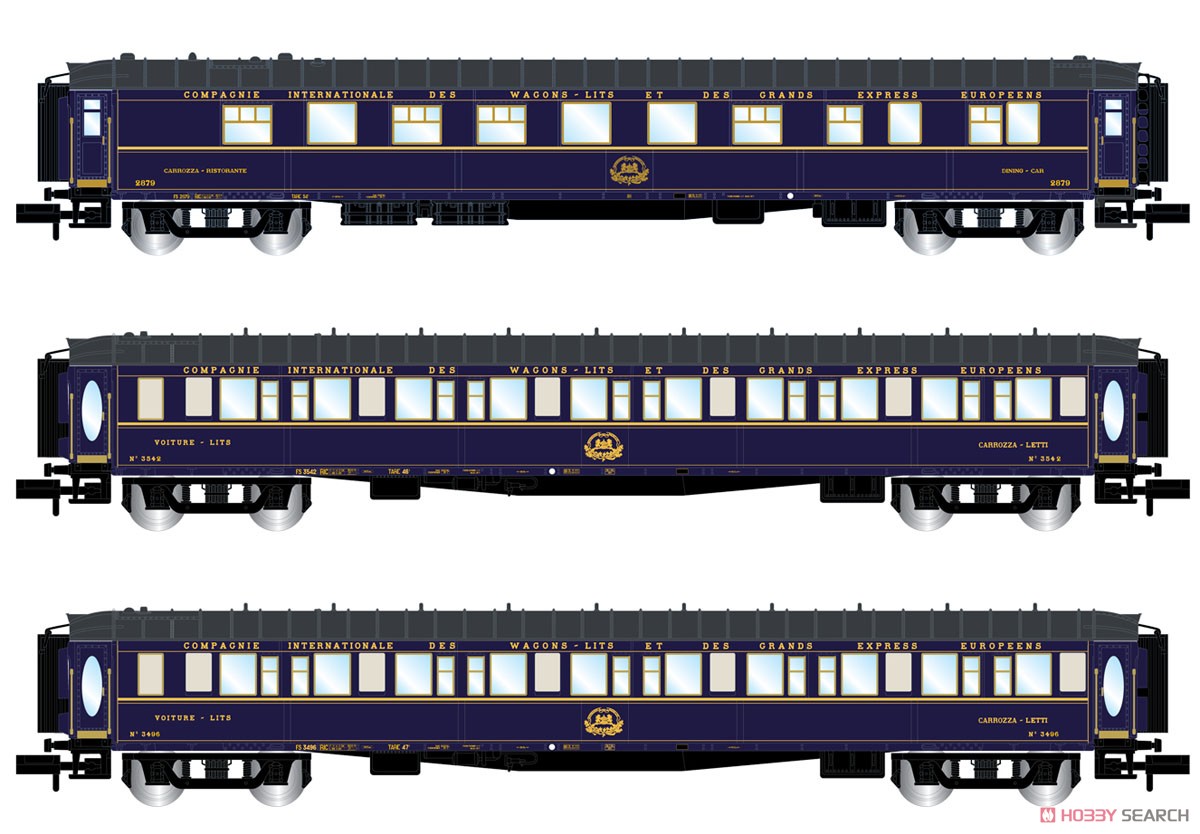 CIWL, 3-unit pack `Train Bleu`, set 2/2 (restaurant + 2x Lx), ep.III (3両セット) ★外国形モデル (鉄道模型) その他の画像1