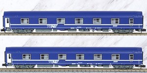 SNCF, 2-unit set T2, blue with logo nouille livery, ep. IV-V (2-Car Set) (Model Train)