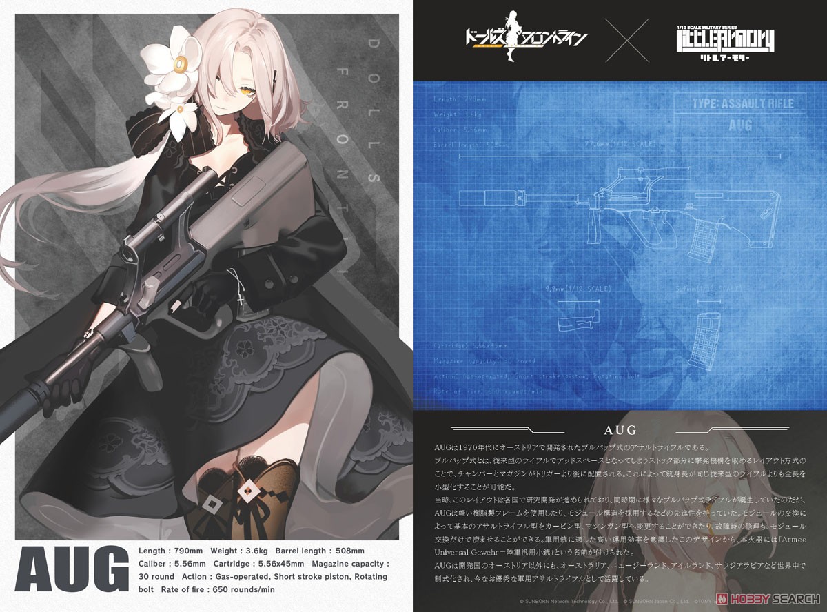 1/12 Little Armory (LADF19) Dolls Frontline AUG Type (Plastic model) Other picture2