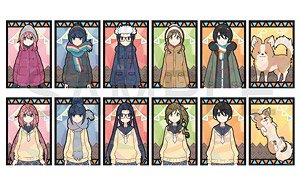 Laid-Back Camp Chara Stained Series Trading Canvas Card (Set of 5) (Anime Toy)