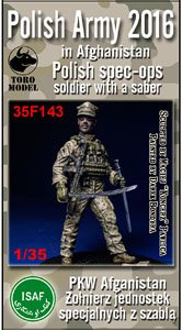 Polish Army in Afghanistan Polish Spec-Ops Soldier with a Saber (Plastic model)