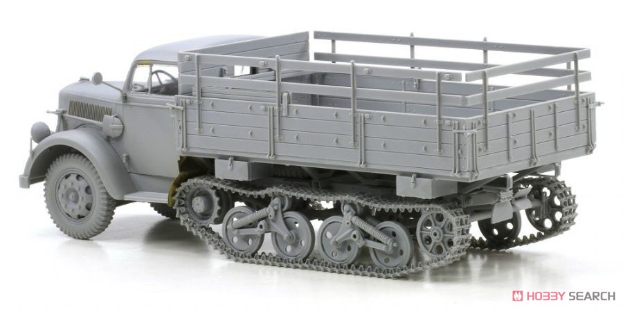 WWII ドイツ軍 Sd.Kfz.3 汎用ハーフトラック `マウルティア` w/野戦食をとるドイツ兵フィギュア (プラモデル) 商品画像3