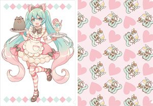 初音ミクシリーズ クリアファイルセット Pusheenコラボ (キャラクターグッズ)