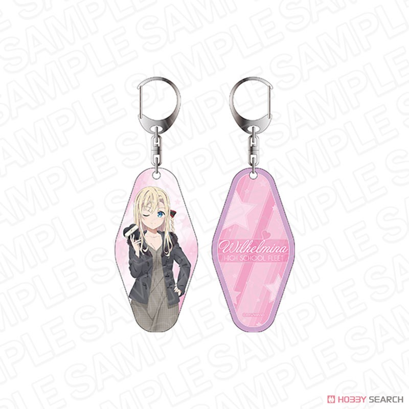 High School Fleet the Movie Double Sided Key Ring Wilhelmina - Valentine Ver. - (Anime Toy) Item picture1