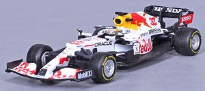 レッドブル レーシング RB16B (2021) トルコGP No.33 M.フェルスタッペン (ドライバー付) ホワイトカラーリング (ミニカー)