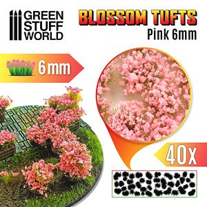 ジオラマ素材 ピンクの花 6mm (素材)