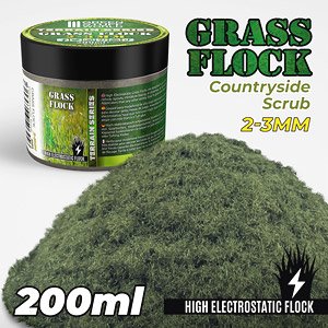 Static Grass Flock 2-3mm - Countryside Scrub - 200 ml (Material)