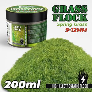 スタティックグラス 9～12mm 春の草 (200ml) (素材)