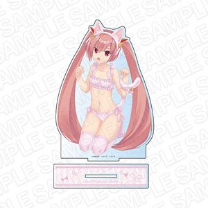 Aria the Scarlet Ammo Big Acrylic Stand Aria Holmes Kanzaki Nekomimi Lingerie Ver. (Anime Toy)
